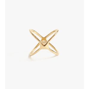 Gold Open X Statement Ring - Women Jewelry